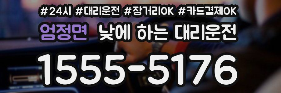 엄정면 낮에 하는 대리운전