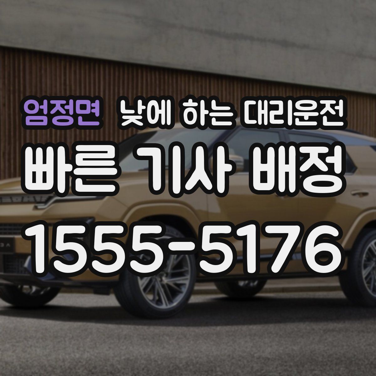 엄정면 낮에 하는 대리운전