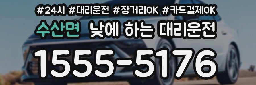 수산면 낮에 하는 대리운전