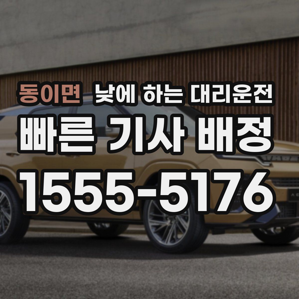 동이면 낮에 하는 대리운전