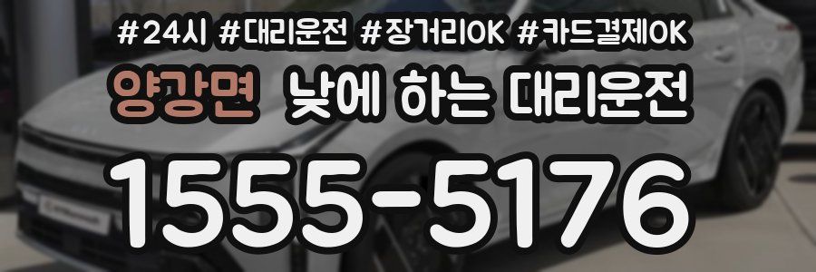 양강면 낮에 하는 대리운전