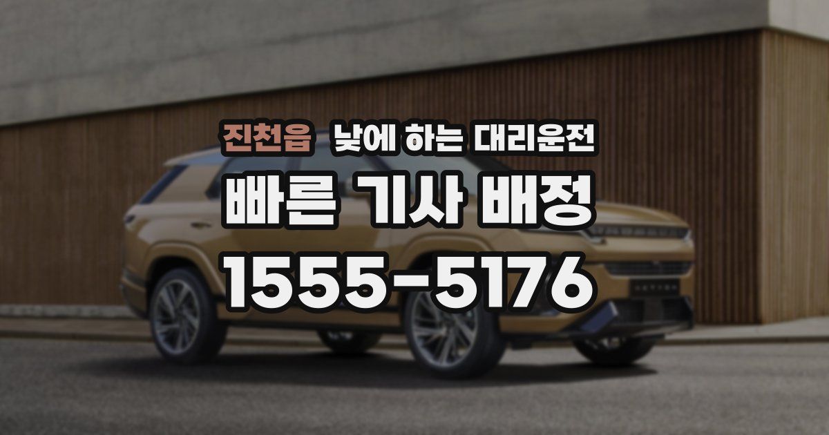 진천읍 낮에 하는 대리운전