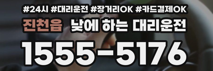 진천읍 낮에 하는 대리운전