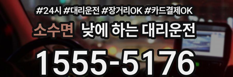 소수면 낮에 하는 대리운전