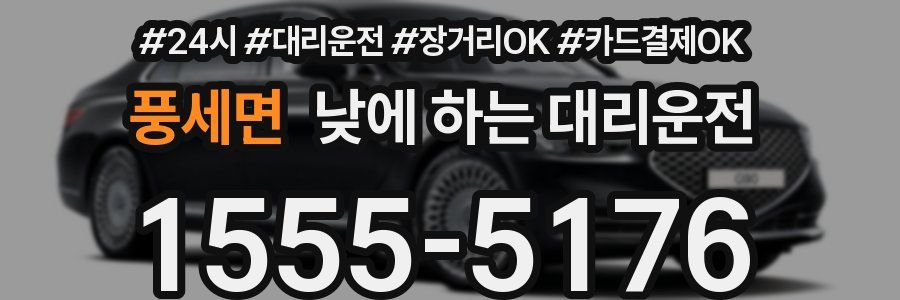 풍세면 낮에 하는 대리운전