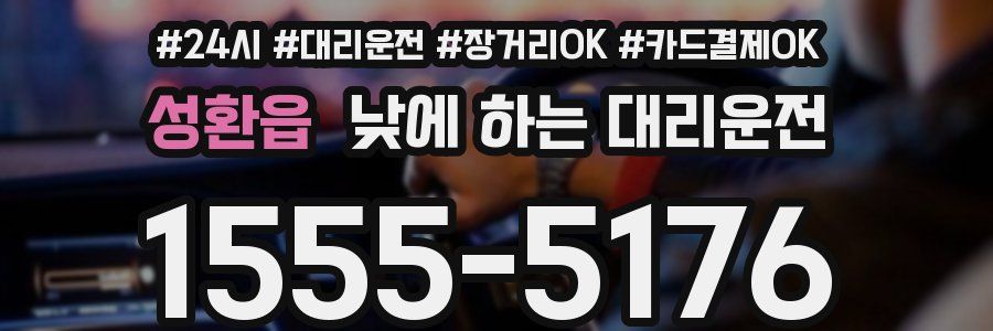 성환읍 낮에 하는 대리운전