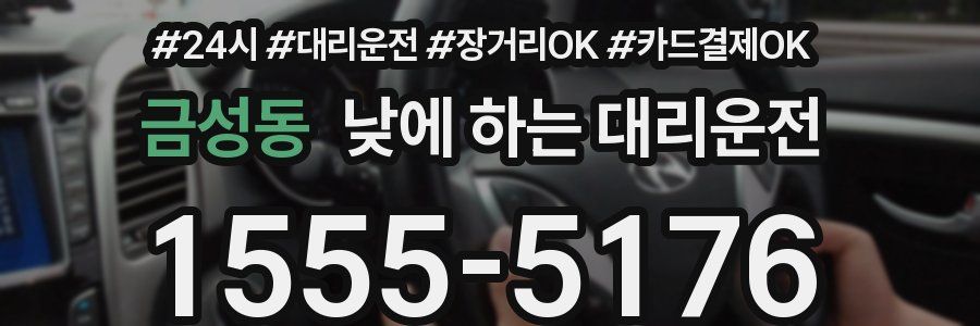 금성동 낮에 하는 대리운전