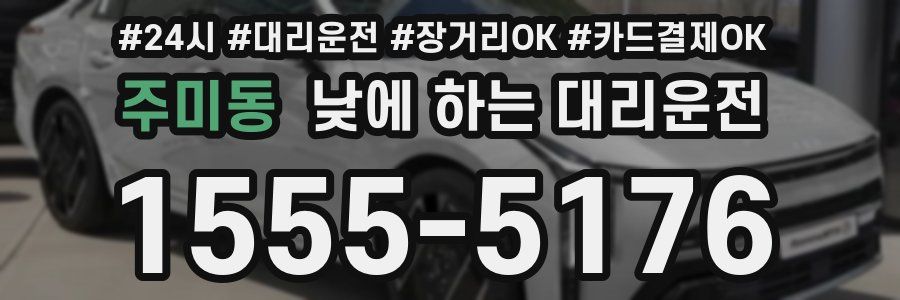 주미동 낮에 하는 대리운전