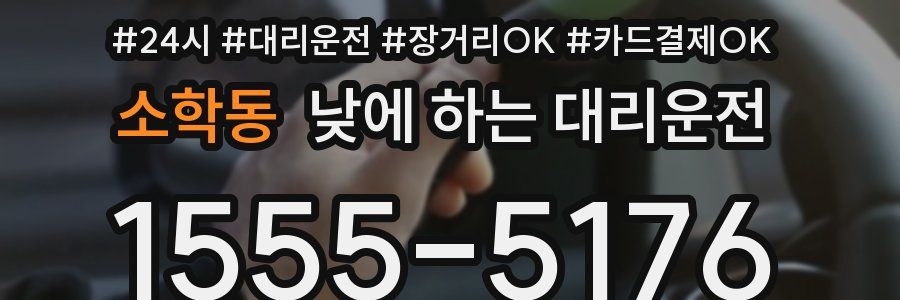 소학동 낮에 하는 대리운전