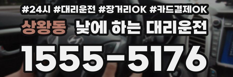 상왕동 낮에 하는 대리운전