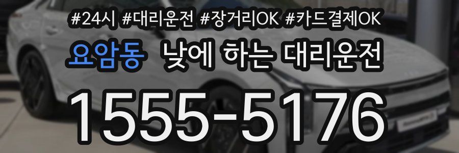 요암동 낮에 하는 대리운전