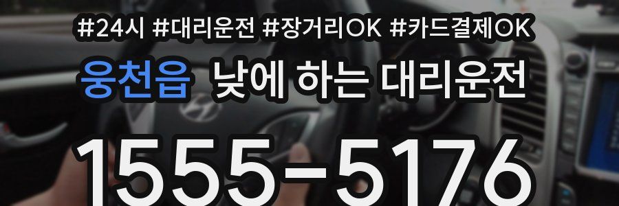 웅천읍 낮에 하는 대리운전
