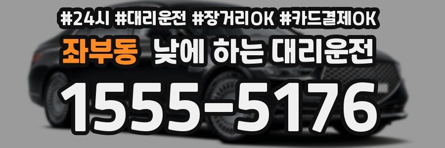 좌부동 낮에 하는 대리운전