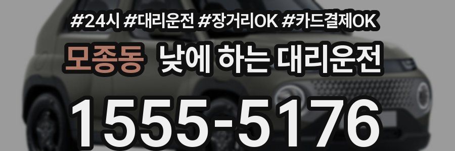 모종동 낮에 하는 대리운전