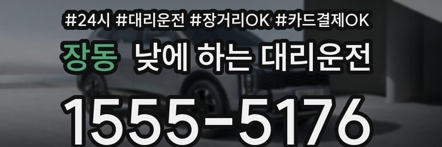장동 낮에 하는 대리운전