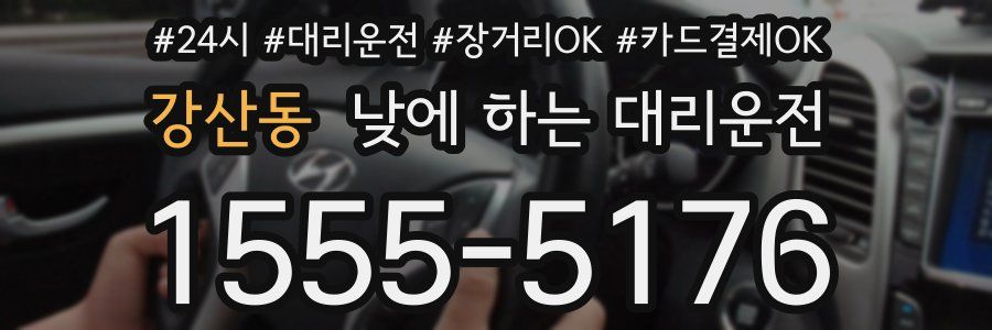 강산동 낮에 하는 대리운전