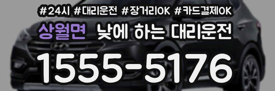 상월면 낮에 하는 대리운전