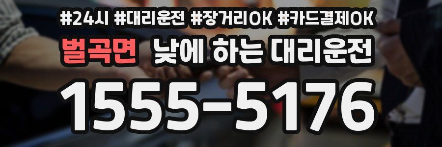 벌곡면 낮에 하는 대리운전