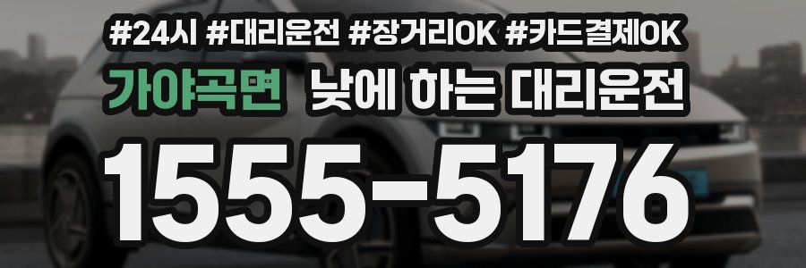 가야곡면 낮에 하는 대리운전