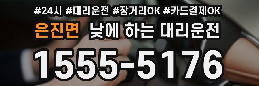 은진면 낮에 하는 대리운전
