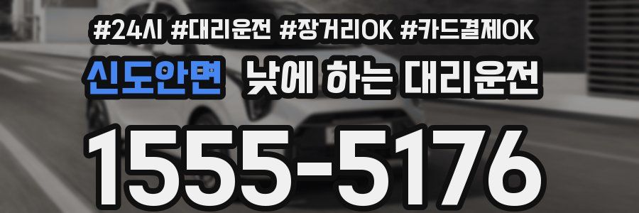 신도안면 낮에 하는 대리운전