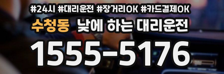 수청동 낮에 하는 대리운전