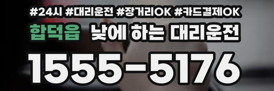 합덕읍 낮에 하는 대리운전