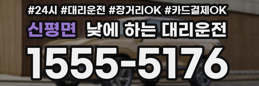 신평면 낮에 하는 대리운전