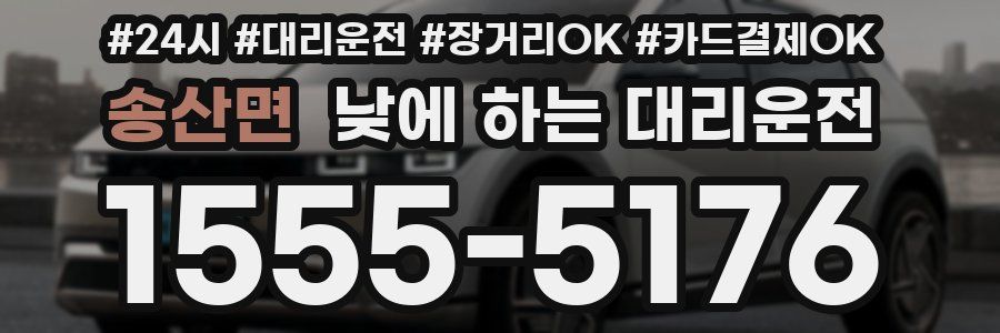 송산면 낮에 하는 대리운전