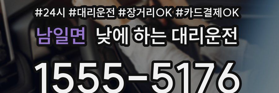 남일면 낮에 하는 대리운전