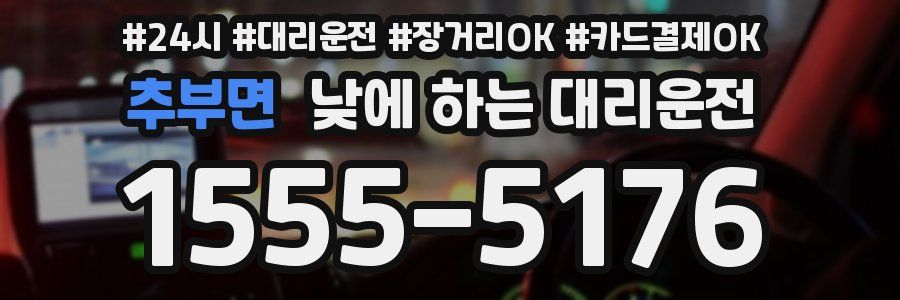 추부면 낮에 하는 대리운전