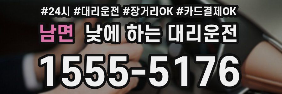 남면 낮에 하는 대리운전