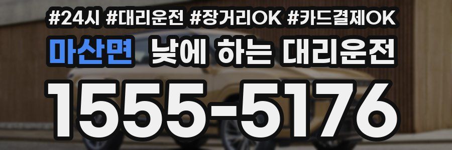 마산면 낮에 하는 대리운전