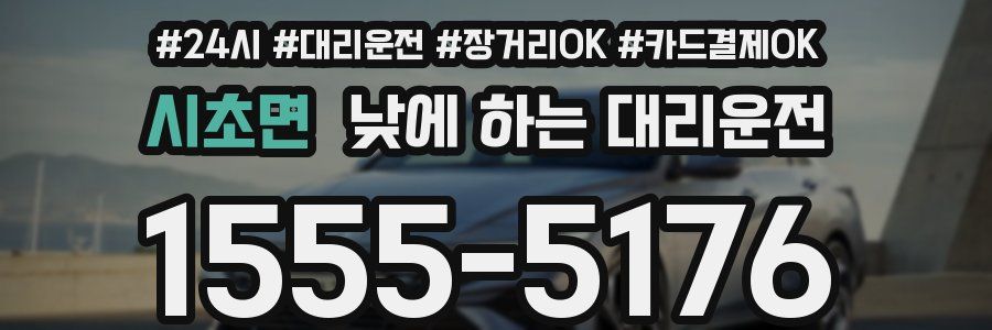 시초면 낮에 하는 대리운전
