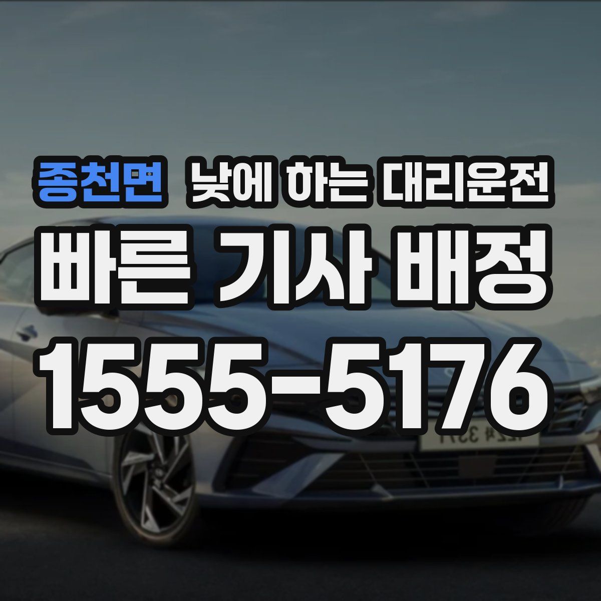 종천면 낮에 하는 대리운전