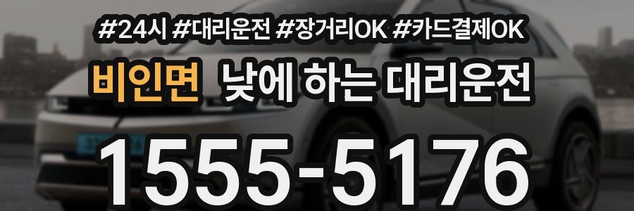 비인면 낮에 하는 대리운전