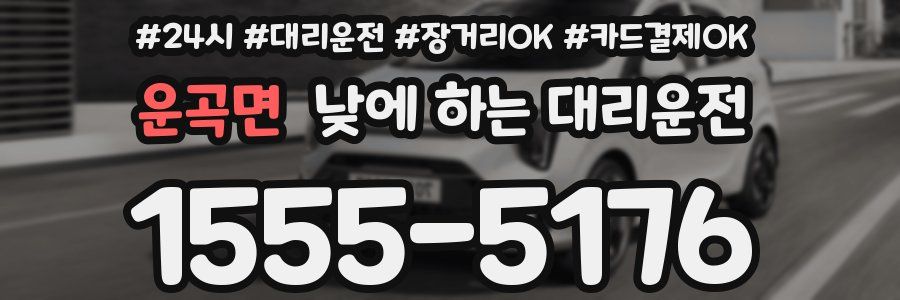 운곡면 낮에 하는 대리운전