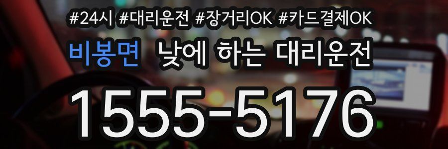 비봉면 낮에 하는 대리운전