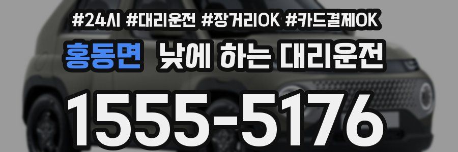 홍동면 낮에 하는 대리운전