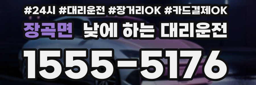 장곡면 낮에 하는 대리운전