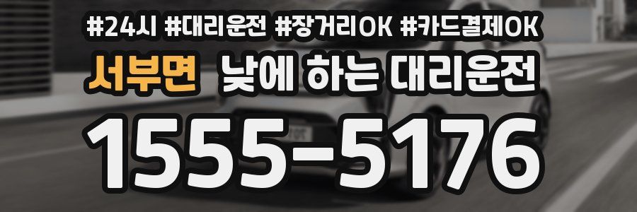 서부면 낮에 하는 대리운전
