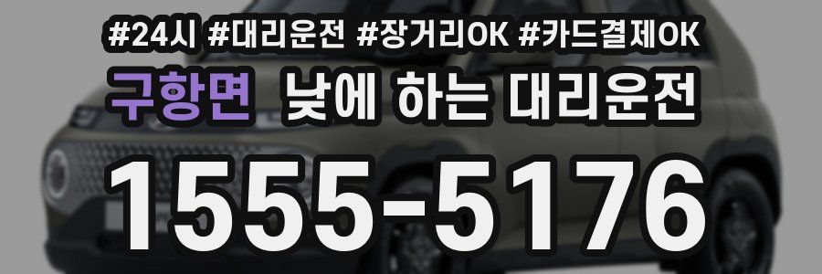 구항면 낮에 하는 대리운전