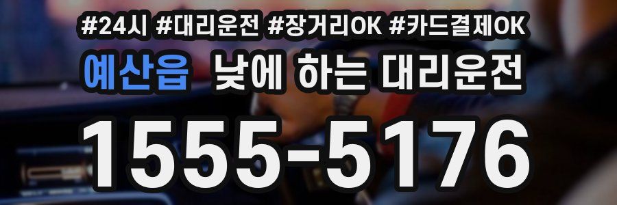 예산읍 낮에 하는 대리운전