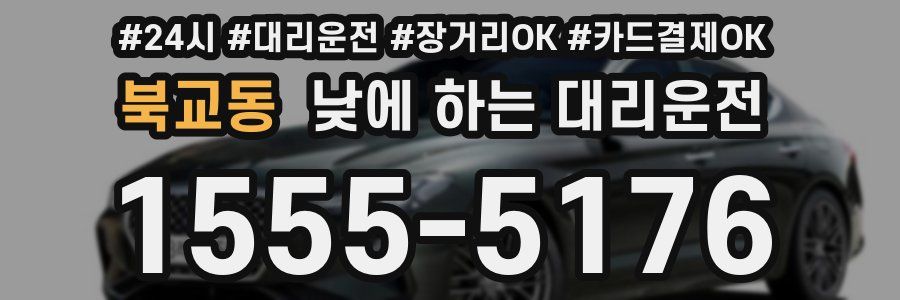 북교동 낮에 하는 대리운전