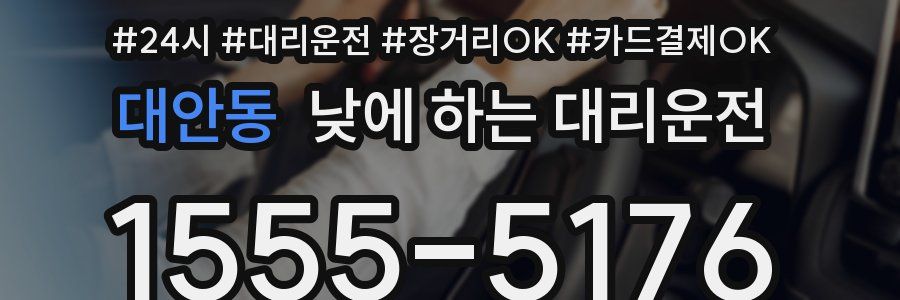 대안동 낮에 하는 대리운전