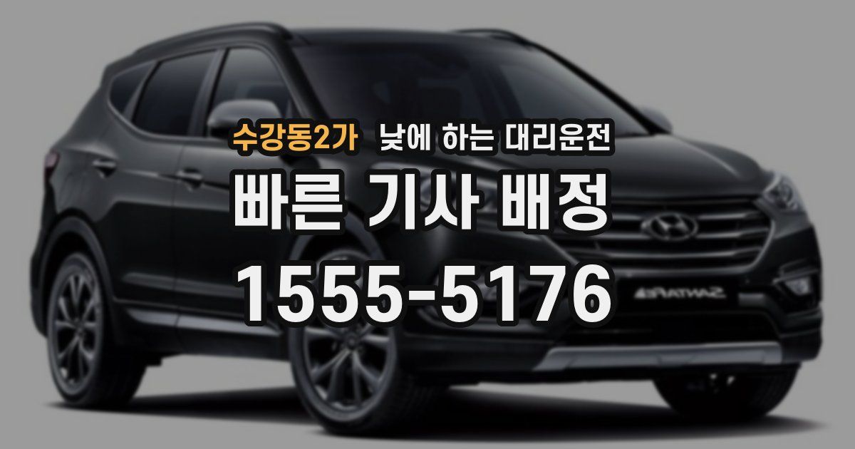 수강동2가 낮에 하는 대리운전