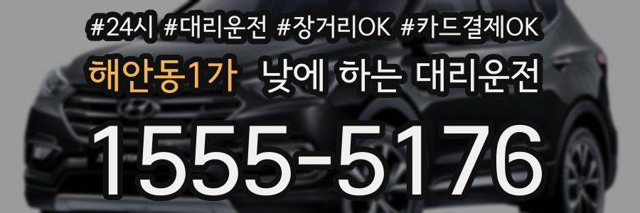 해안동1가 낮에 하는 대리운전