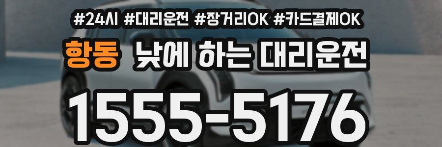항동 낮에 하는 대리운전