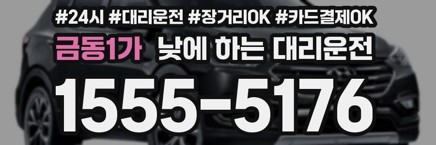 금동1가 낮에 하는 대리운전