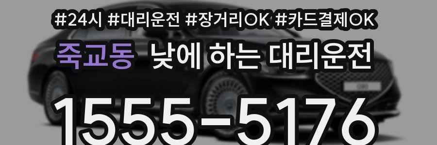 죽교동 낮에 하는 대리운전